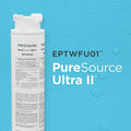 FRIGIDAIRE EPTWFU01 PureSource Ultra II Refrigerator Water Filter, 1 Count, White 1 Pack