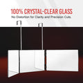 Self-Cut System 3-Way Mirror for Self Hair Cutting - Portable Trifold Mirror with Retractable Hooks, Impact-Resistant Glass, Fold Flat Design,