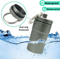 2 Packs 100 Tablets Nitro Bottle Holder, EFFIET Waterproof Metal Pill Bottle Container Capsule Match Container for Geocaching Quarters Cash Hider