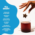 Tea Drops Gift Set | Organic Dissolvable Loose Leaf Tea | Chai Spice Chocolate Earl Grey Citrus Ginger Rose Matcha Peppermint Ube Vanilla Bean