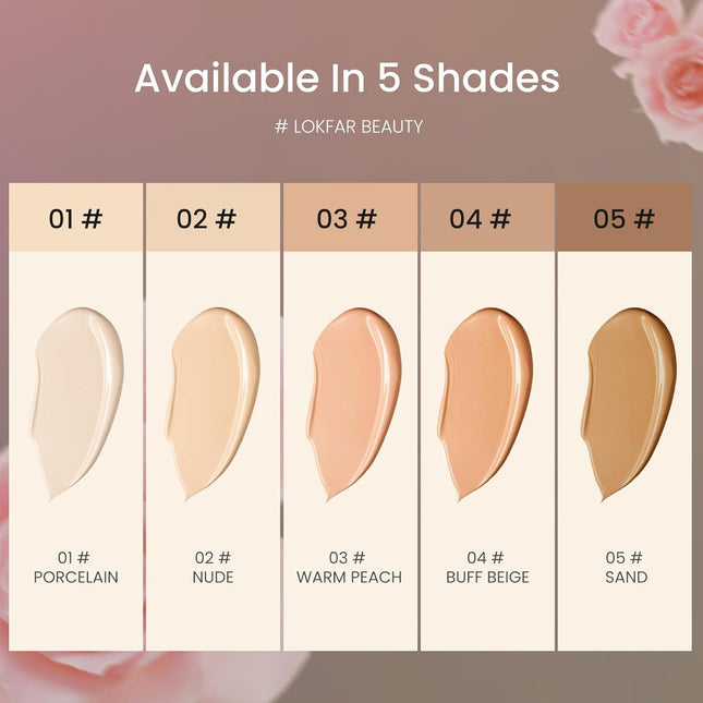 Airbrush Foundation Set with Soft Makeup Brush, [Light Weight], [Long Lasting], [Anti-Aging Ingredient], [Oil Control Fo