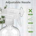 Glass Spray Bottles with Silicone Sleeve Protection, Empty 16 Oz Refillable Containers, Reusable Spray Bottles with Adjustable Nozzle for Hair,