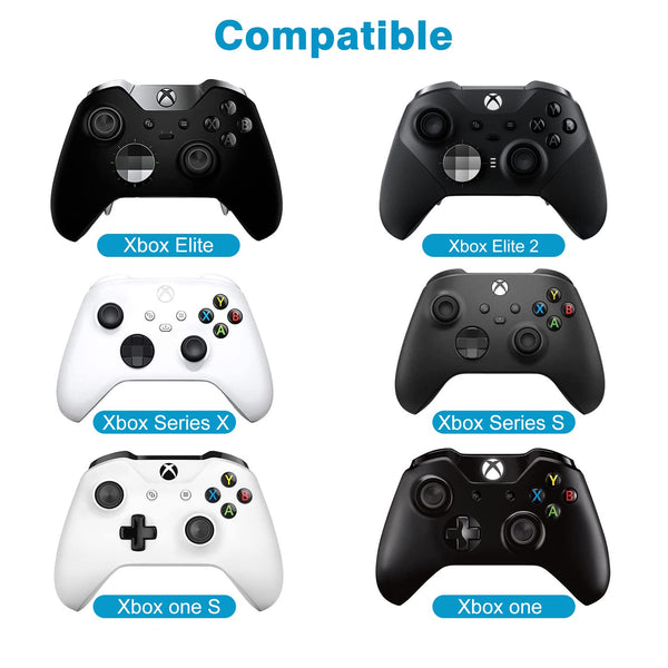 MoKo Green Backlight Keyboard for Xbox One Controller, Black | Wireless Chatpad with Headset & Audio Jack, Accessories fits Xbox One/One S/