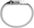 Timex Men's Classic Digital 34mm Watch Stainless Steel/Digital Silver/Silver-Tone