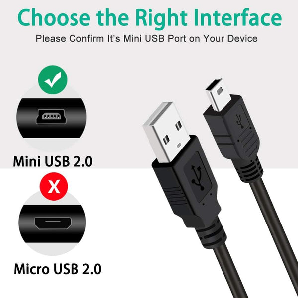SCOVEE PS3 Charger Cable,10ft PS3 Controller Charging Cord,Mini USB Cable for Sony Playstation 3 Controller DualShock 3 PS Move Slim Wireless