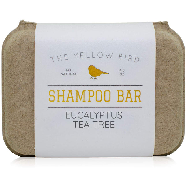 The Yellow Bird Eucalyptus Tea Tree Shampoo Bar. All Natural & Organic Ingredien