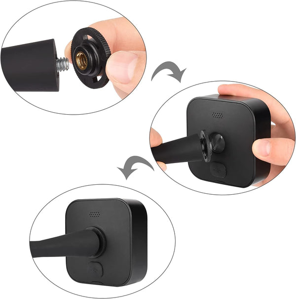 ALERTCAM 2Pack Flexible Twist Mount for Blink XT, Blink XT2, Blink Mini, Blink Outdoor 4 (4th Gen) / (3rd Gen) Home Security Camera System - Black