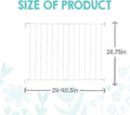 Regalo Safety 24"-40.5" Extra Wide Baby Gate for Top of Stairs & Dooways | Hardware Mounted, For Babies, Toddlers & Pets, White, Tested & Trusted