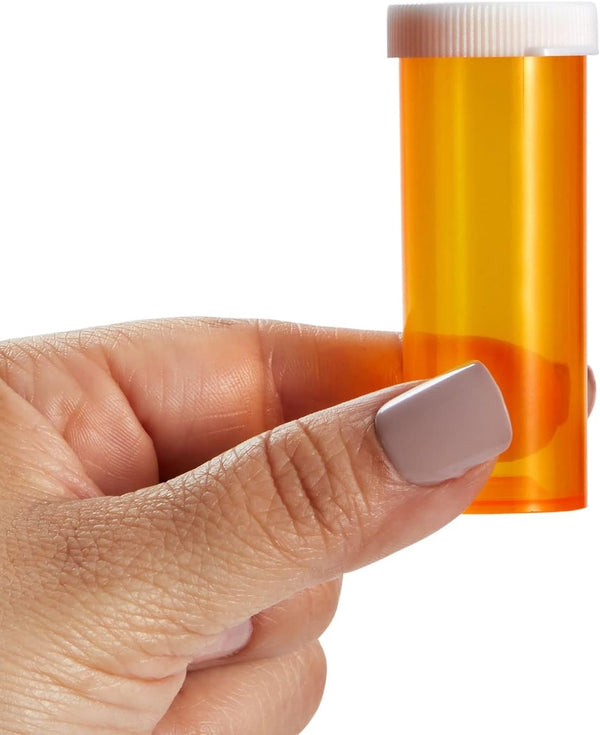 Juvale 6 Dram Empty Pill Bottles with Caps - Durable Plastic Vials - Easy-Open Caps for Travel Pill Bottles - Versatile Medicine Containers for