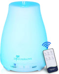 Diffuserlove Essential Oil Diffusers 200ML Remote Control Ultrasonic Mist Humidifiers Bpa-Free Aromatherapy Diffuser with 7 Color Lights, Auto