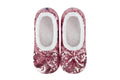 Snoozies Ballerina Bling Metallic Shine Slippers | Sequin House Shoes for Women | Slipper Socks with Grippers | Cute Indoor Footwear Medium Pink