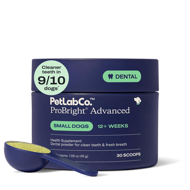 Petlab Co. Probright Advanced Dental Powder - Dog Breath Freshener - Teeth Clean
