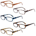 Henotin 5-Pack Reading Glasses Blue Light Blocking Anti Eyestrain Computer Reading Glasses for Women and Men Readers (5 Pack Mix Color, 2.00,