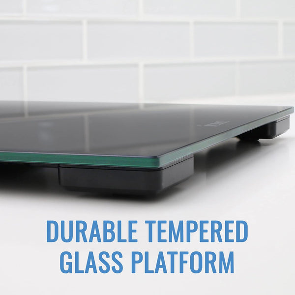 DMI Digital Talking Bathroom Scale, Sleek Tempered Glass, Clinically Accurate Measurements, Large LCD Screen, 440 lb. Weight Capacity 1