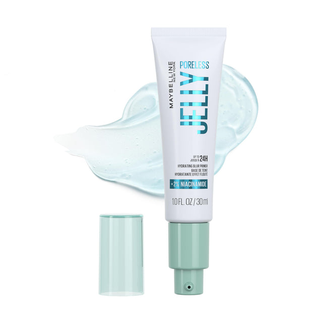 Maybelline Poreless Jelly Primer, Hydrating, Blurring Makeup Primer with 2% Niac