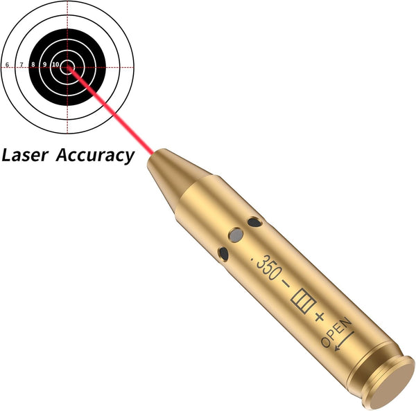 Tipfun .350 LGND(9×43mm) Bore Sight Laser Sight Red Dot Boresighter | Extra Batteries,Bore Sighter,for Hunting and Shooting,Light and Compact