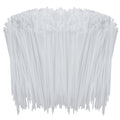 1000 Pcs White Zip Ties, 6 Inch Clear Self-Locking Nylon Cable Ties, Premium Heavy Duty Plastic Wraps Wire Ties for Indoor and Outdoor 6" White
