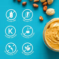 SKIPPY Creamy Peanut Butter Spread, No Sugar Added Peanut Butter, 40 Oz Jar | 7g Protein Per Serving 40 Ounce (Pack of 1)