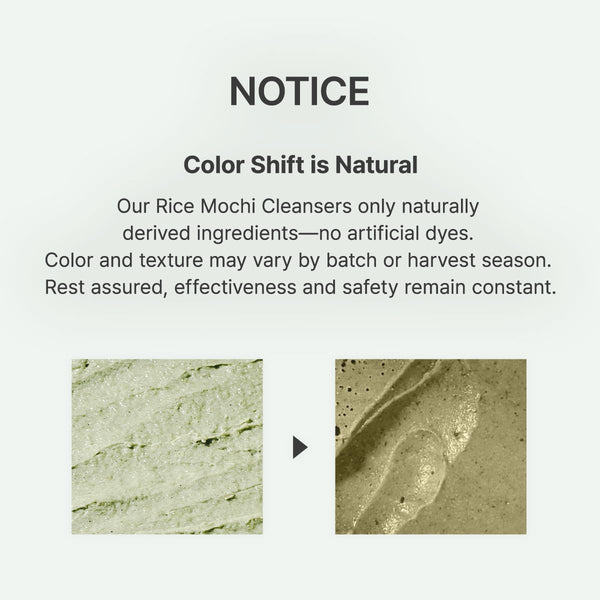 Korean Rice Mochi Face Cleanser - Face Mask, Foaming Cleanser, Gentle Scrub All in One - Deep Cleansing, Moisturizing, Pore Minimizing, Removing