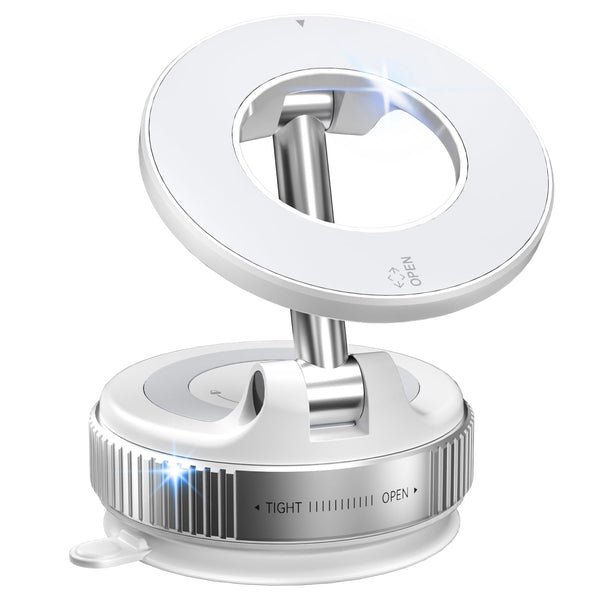 CloudValley Magnetic Car Phone Mount, Compatible with MagSafe | 360° Adjustable Foldable Holder for Dashboard, 80LBS Suction & 2800gf Magnet, Car