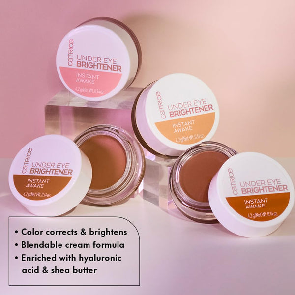 Catrice Under Eye Brightener, Dark Circles Color Corrector (010 Light Rose) | With Hyaluronic Acid & Shea Butter, Lightweight Buildable Hydrating