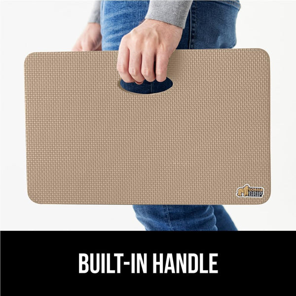 GORILLA GRIP® Extra Thick Patent Pending Supportive Foam Kneeling Pad, Large Cushion Knee Pads for Gardening, Baby Bath Time, Dirt and Water