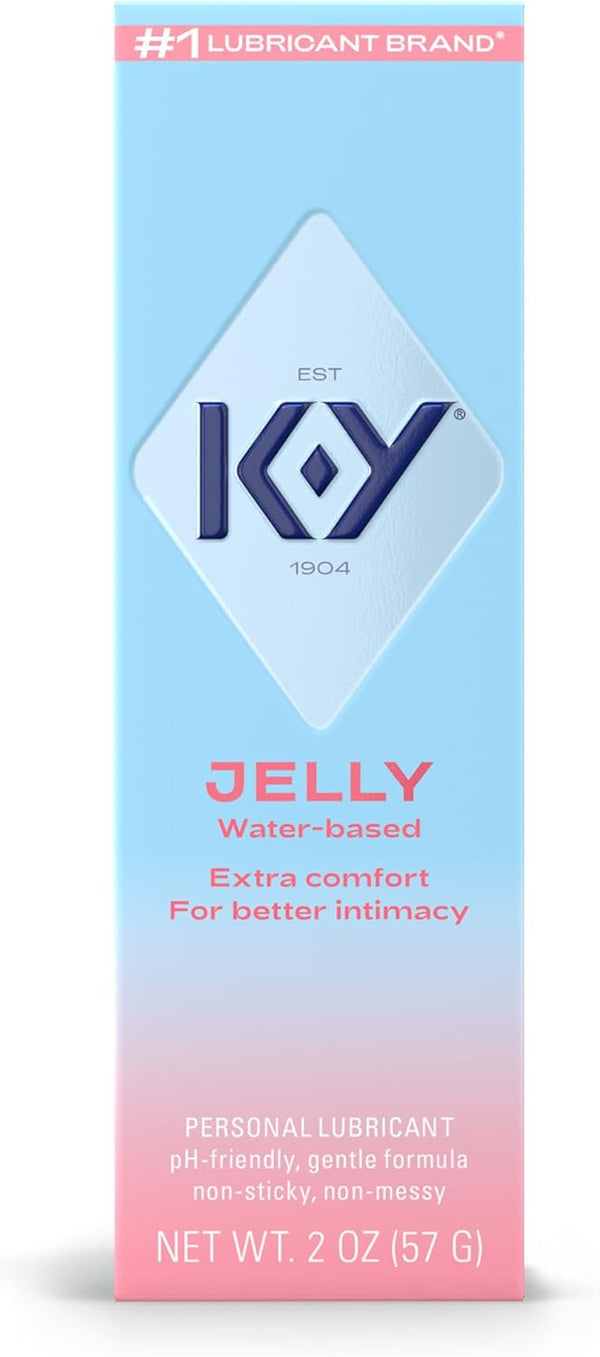 K-Y Jelly Water Based Lube For Sex, Anal Lube, Non-Greasy Water Based Personal Lubricant, pH Friendly Sex Lube Can Be Used With Sex Toys For Women