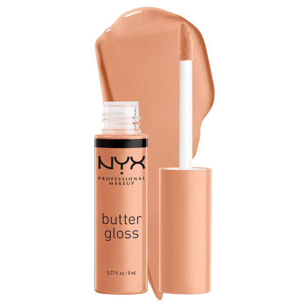 NYX PROFESSIONAL MAKEUP Butter Gloss, Non-Sticky Lip Gloss - Fortune Cookie (True Nude) 13 Fortune Cookie 0.27 Fl Oz (Pack of 1)