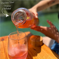 Mayu Water Bottle with Bamboo Lid, Eco Friendly & BPA Free, Plastic Free Borosilicate Glass Bottle - Zero Leak Design - for Outdoor Picnic,