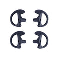 K-Storm Replacement Silicone Radio Ear Mold for Acoustic Tube Earpiece Black Large (Pack of 2)