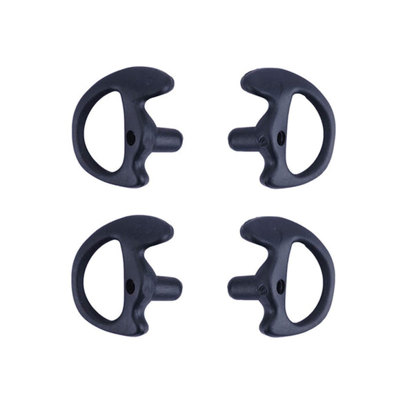 K-Storm Replacement Silicone Radio Ear Mold for Acoustic Tube Earpiece Black Large (Pack of 2)