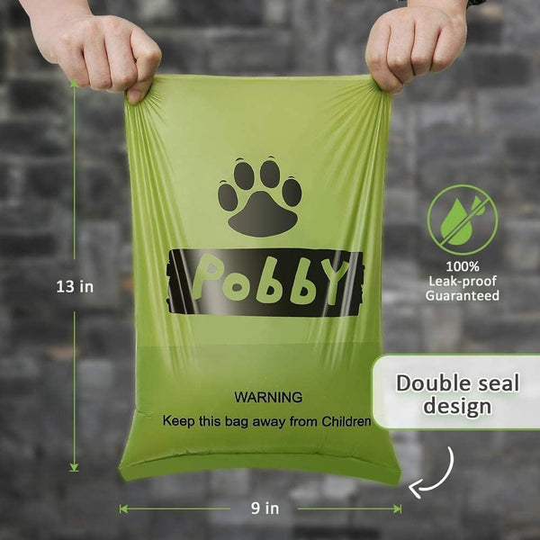 Poop Bags for Dogs, 540 Count Dog Bags for Poop, Unscented 36 Running Low Indicate Rolls, Thick Doggy Bag by PobbY 540 Indicate Bags