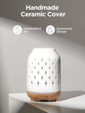 InnoGear Aromatherapy Diffuser, 150ml Ceramic Diffuser Mother's Gift Ultrasonic Humidifier Cool Mist Essential Oil Diffusers for Home Air Diffuser