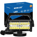 WFPOWER Portable LED Work Light with Magnetic Base, 120W Super Bright Waterproof Flood & Spot Lights Job Site Lighting Fog Lights for SUV Boat Bar