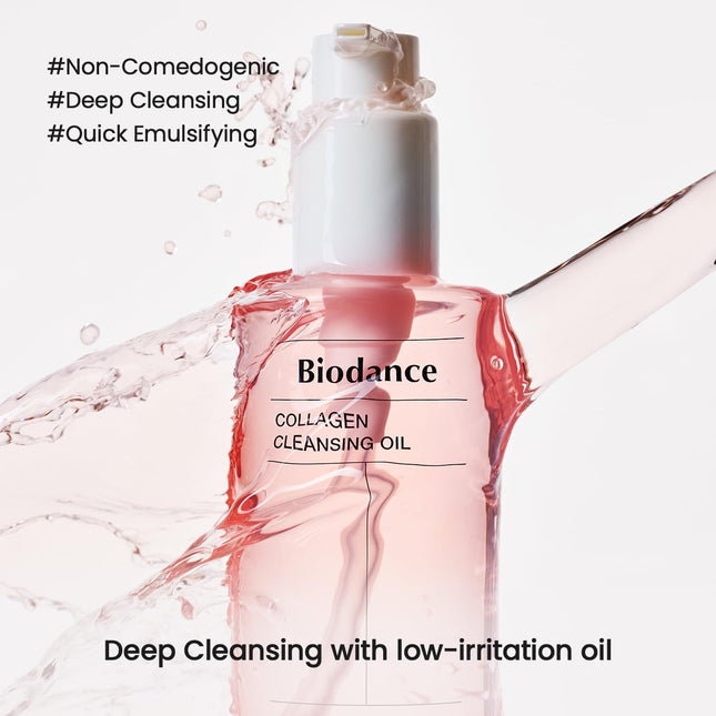 BIODANCE Collagen Cleansing Oil, Facial Oil Cleanser, Gentle Makeup Remover with