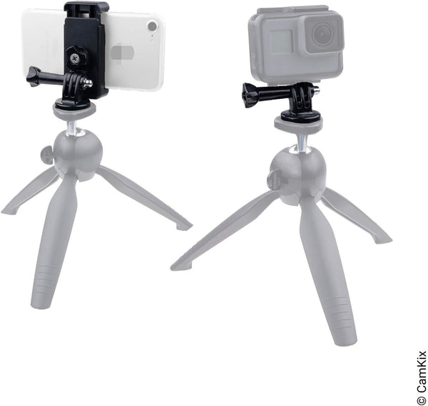 Camkix Hot Shoe Mount Adapter Kit Compatible with Phone, Action Cam to the Flash Mount of Your DSLR Camera - Record Your Photo Shoot or Use Phone