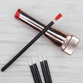 100 Pcs Disposable Makeup Lip Brushes PYO Cookie Paint Brushes Nail Polish Brushes Cosmetic Lip Brush Wands mini paint brushes for cookies (Black)