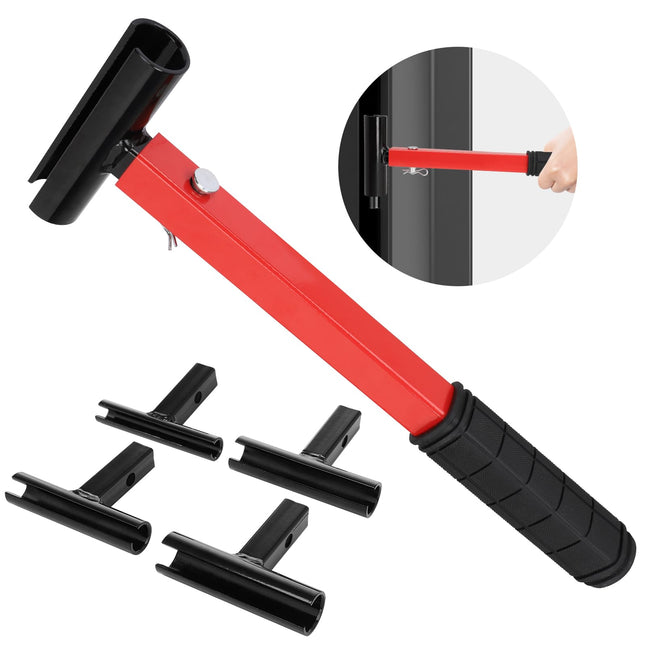 Door Hinge Adjustment Tool Set,4 Size with Replacement Rounds-Hinge Gap Adjusting Wrench,Durable Steel Construction Door