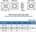 XHF 100 PCS 3/4" White Self Adhesive Cable Zip Tie Mounts Wire Cable Clips Holders Management Anchors Organizer Holders Squares(HS-101S)