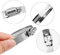 LOKMAN 2.5 Inch Stainless Steel Duct Clamp Worm Gear Adjustable 46-70mm Hose Clamp, Pack of 10 (2.5 Inch)