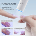 Born Pretty Mini U V Nail Lamp,Handheld Gel Polish Dryer,USB Rechargeable & Eye-Safe,Quick Cure for Gel Nails, Rhinestone Glue & Nail