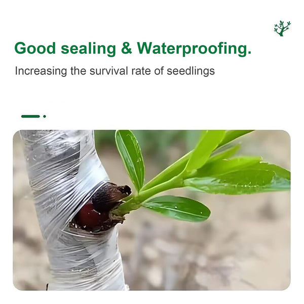 4 Pcs Grafting Tape for Fruit Trees Floral Grafting Tools Garden Plant Nursery Tape PE Stretchable Self Adhesive Membrane Clear Floristry Film