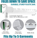 Wonder Hanger Over The Door 3-Pack Organizer for Clothes Hangers, Space-Saving Cascading Hanger Hooks, White