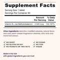 EZ Melts Dissolvable B12 Methylcobalamin 2,500 mcg - Vitamin B12 for Energy & Immune Support - Non-GMO, Vegan & Gluten-Free - Red Cherry - 90