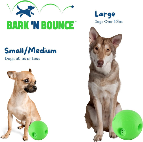 MISTIC COOL Bark N Bounce: The Interactive Dog Toy Ball that Bounces and Laughs, Engaging Your Dog's Natural Instincts | Small/Medium 3.75in |