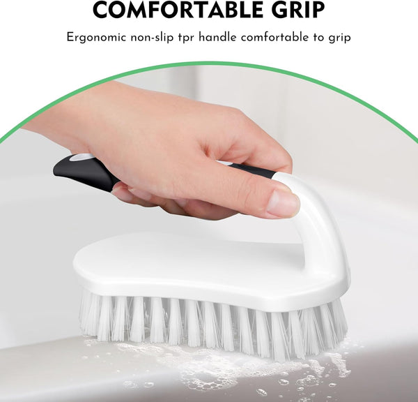 Setsail Scrub Brush, Heavy-Duty Scrub Brushes for Cleaning with Stiff Bristles Cleaning Brush for Shower, Bathroom, Carpet, Kitchen and Bathtub