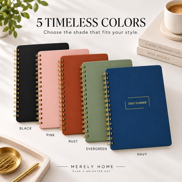 Undated Daily Planner | 8.25ÃÂ¢ÃÂÃÂ X 11.75ÃÂ¢ÃÂÃÂ to Do List Notebook | Work Productivity ADHD Organizer | Men and Women Planner |