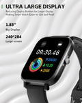 Ancwear Smart Watch for Men Women, Step Counter Watch with Heart/Sleep Tracking, 1.83" Display Fitness Tracker with 120+ Sports Modes, Compatible