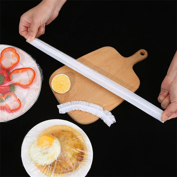 Fresh Keeping Bags, 100pcs Food Covers, Reusable Elastic Food Storage Covers, Plastic Sealing Elastic Stretch Adjustable Bowl Lids, Universal