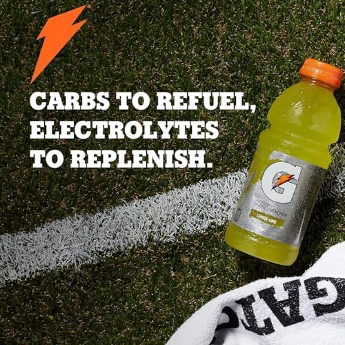 Gatorade Thirst Quencher, Lemon-Lime, 20 Fl Oz (Pack of 8) | Electrolyte Drink, Hydration Lemon Lime 20 Fl Oz (Pack of 8)